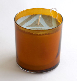 11 oz. Amber Glass Tumbler Scented Natural Soy Candle Eco Friendly