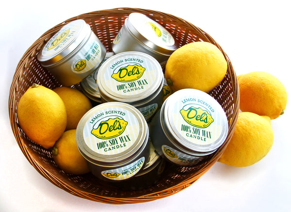 Del's Lemonade Candle 8 oz. Tin